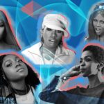 Illustration of Missy Elliott, Lil' Kim, Noname, and Lauryn Hill